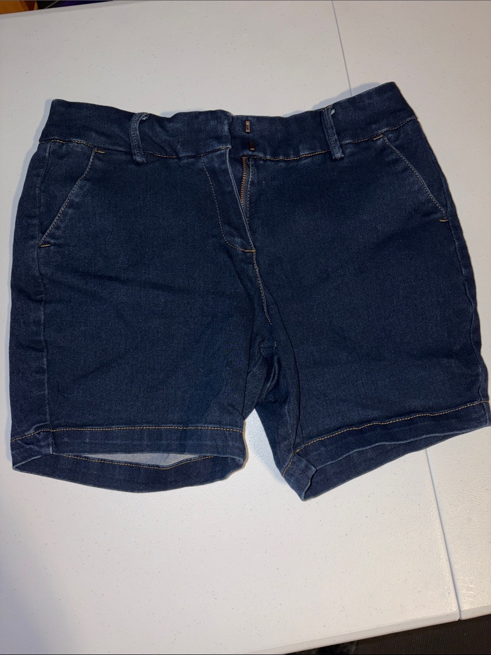 Women's Dark Blue Denim Shorts Size 15